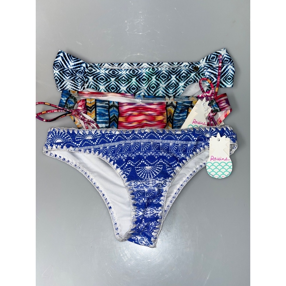 3X Raisins Swim Swimwear Bikini Bottoms NWT Medium
